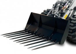 Multione-manure-fork-for mini loader