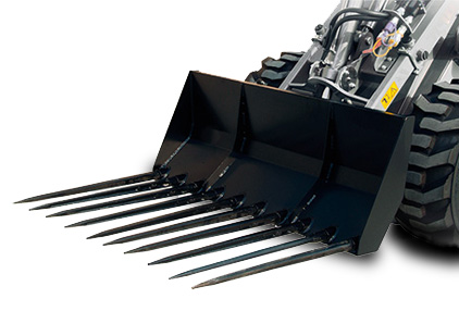 Multione-manure-fork-for mini loader