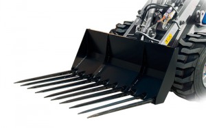 Multione-manure-fork for mini loader