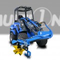 Multione-power-plough for mini loaders