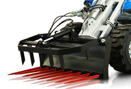 silage fork attachment for mini loader multione