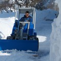 Multione-snow-blade for mini excavator