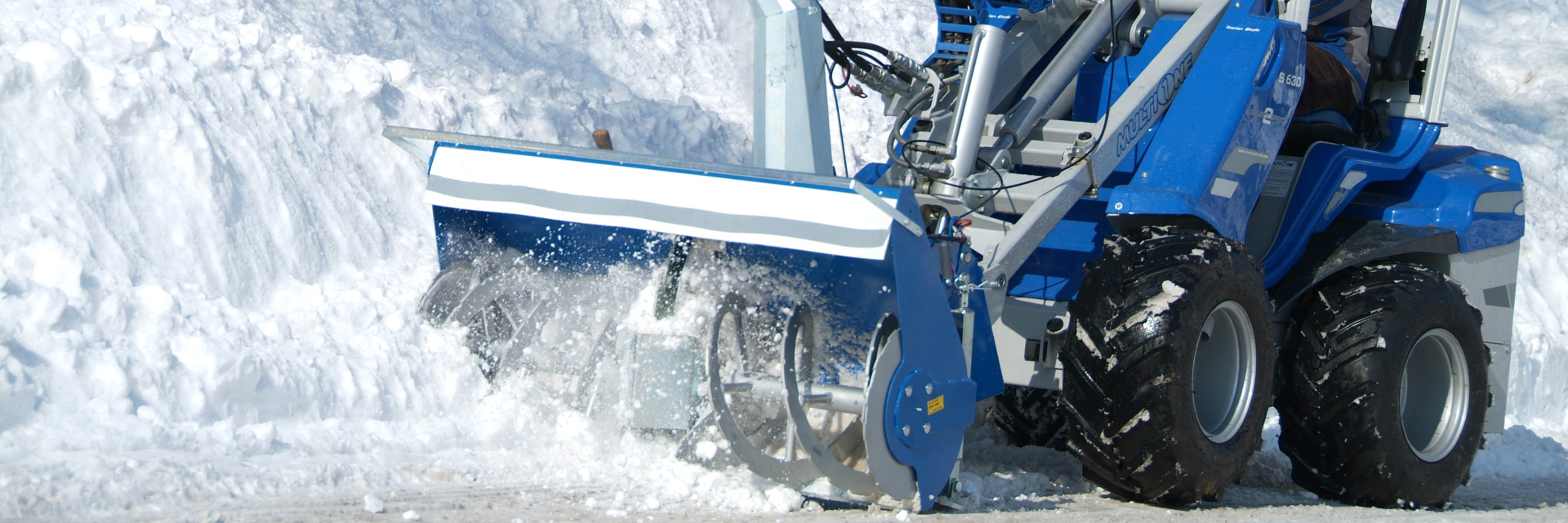 Multione-snow-blower for mini excavator