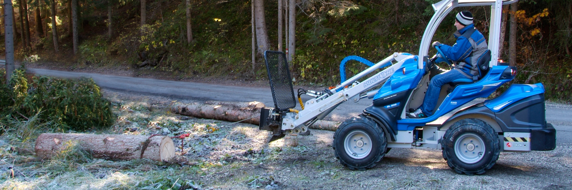 Multione mini excavator winch attachment