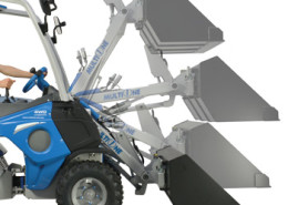 mini excavator-Self-levelling-H-frame-boom