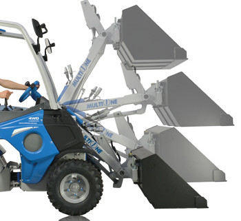 mini excavator-Self-levelling-H-frame-boom