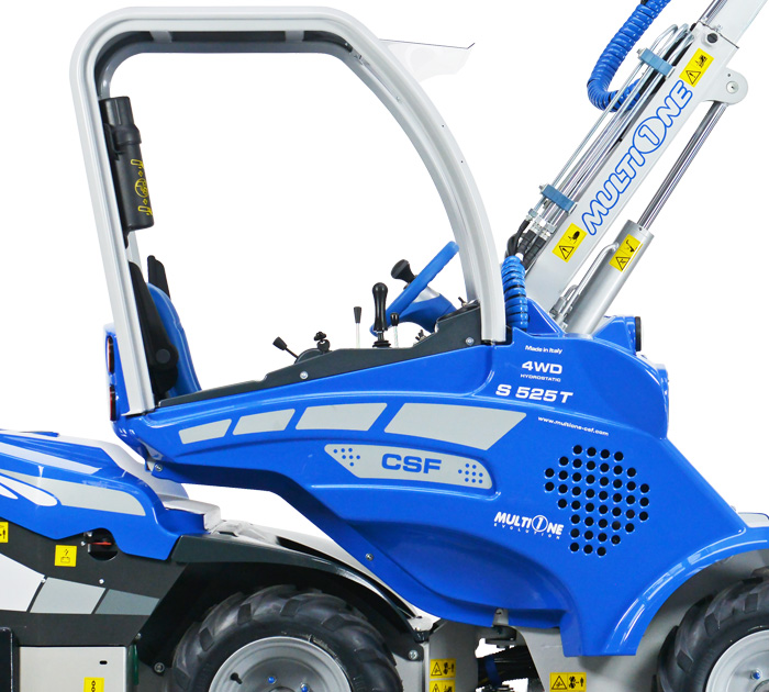 Telescopic Boom Mini Articulated Loader right side