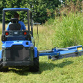 mini excavator flail mower with side shift