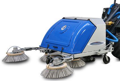 Mini loader sweeper attachment